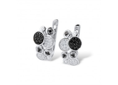 Ohrringe aus Silber - Spinell