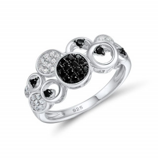 Ring aus Silber - Spinell
