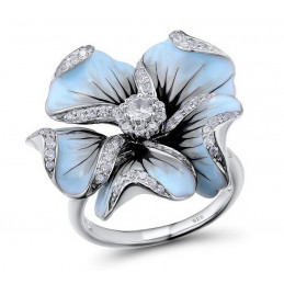 Silber-Ring Blume