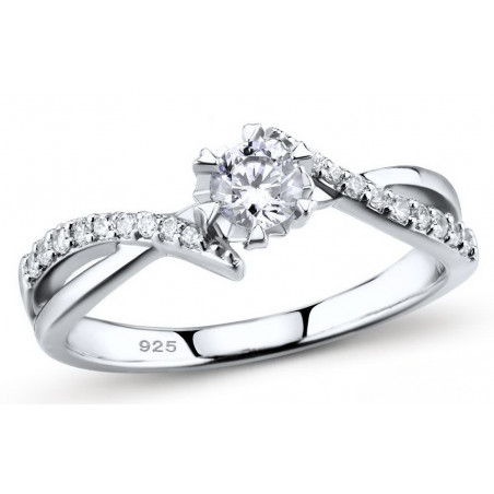 Zirkonia Ring aus Silber