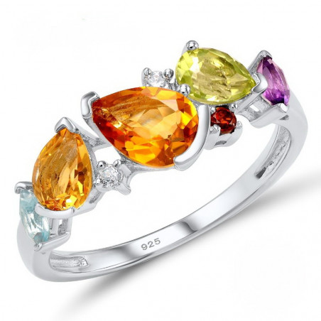 Silber-Ring mit Citrin