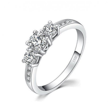 Zirkonia - Ring Silber
