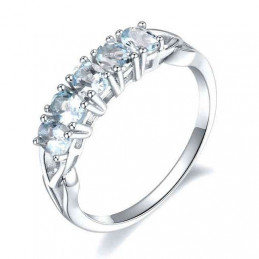 Aquamarin - Silberring