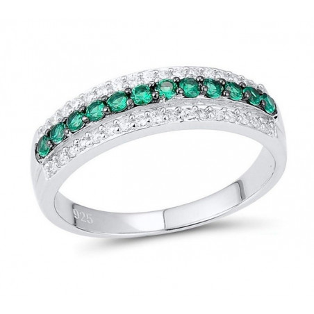 Ring Silber - Grüner Spinell