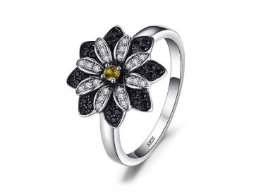 Silberring - Spinell und Zirkonia