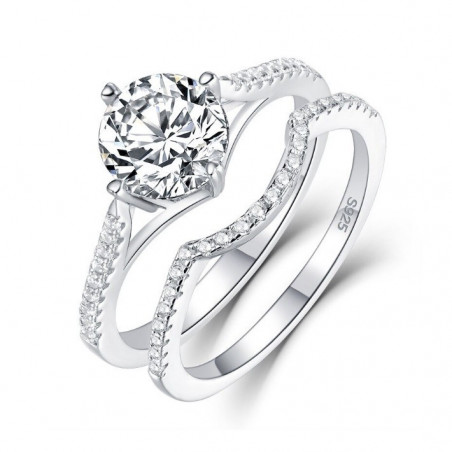 Ring-Set mit Zirkonia