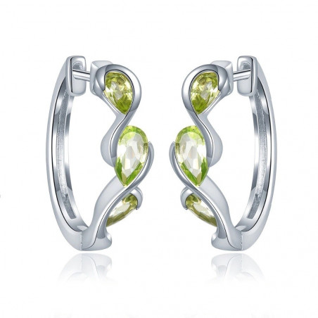 Ohrringe - Peridot - Silber