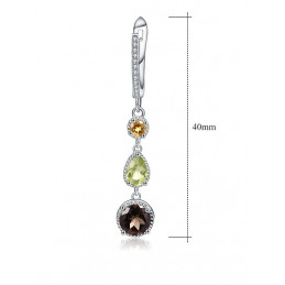 Silber Ohrringe mit Edelsteinen / kaufen Online / Schweiz