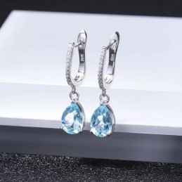 Ohrringe Blautopas Silber / kaufen Online / Schweiz