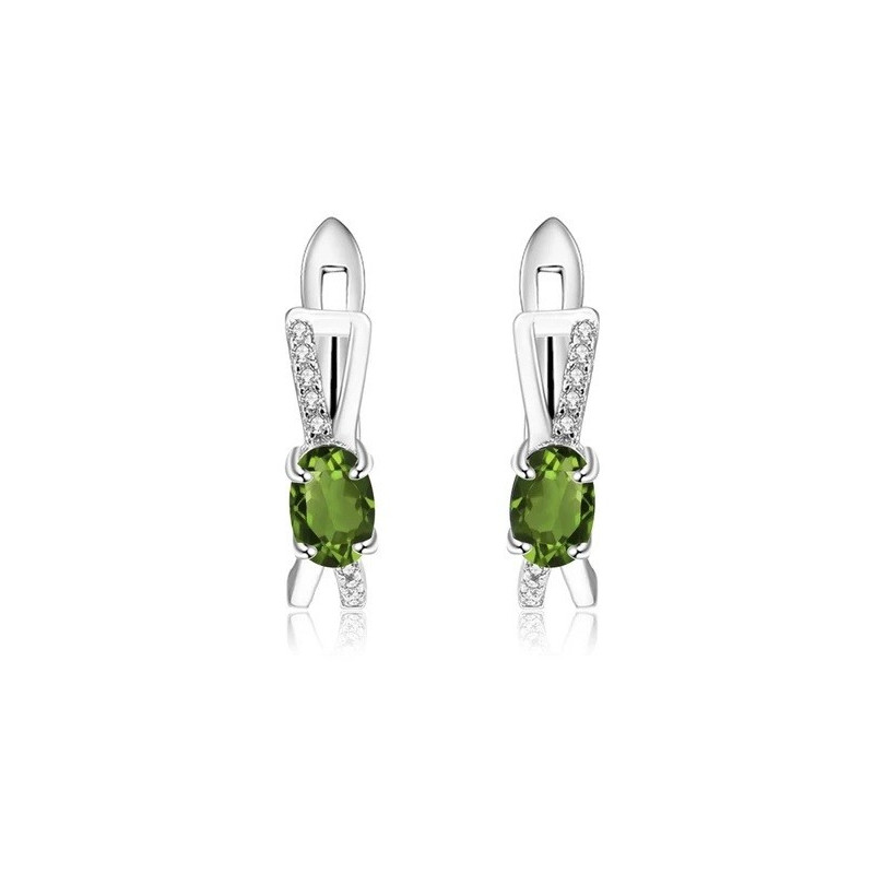 Ohrringe aus Silber Diopsid / kaufen Online / Schweiz