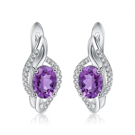 Ohrringe aus Silber Amethyst / kaufen Online / Schweiz