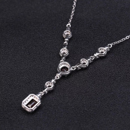 Halskette - Collier Silber Granat online kaufen - Schmuck-Sale.ch