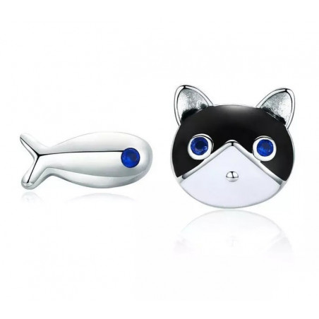 Kinder-Ohrringe - Katze