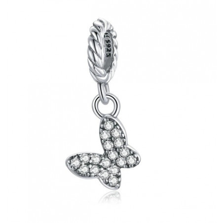 Charm Silber - Anhänger Schmetterling