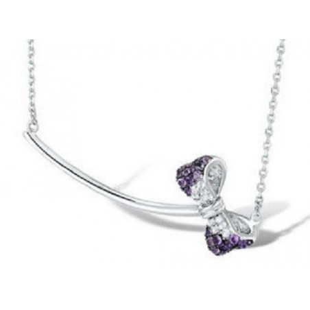 Collier Silber mit Amethyst und Topas