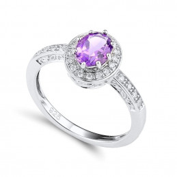 Amethyst Silberring