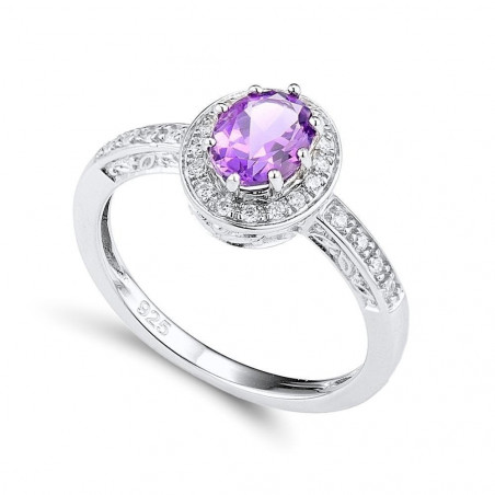 Amethyst Silberring