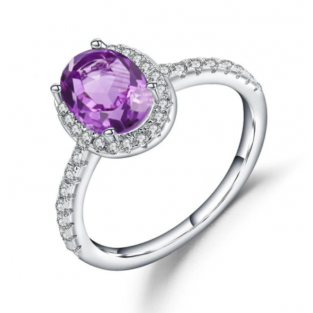 Ring Silber Amethyst / Silberring kaufen Online