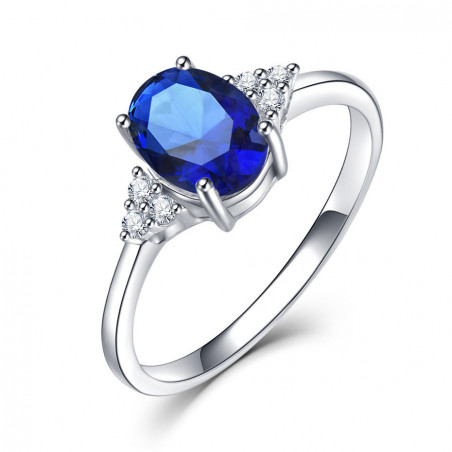 Ring mit Saphir