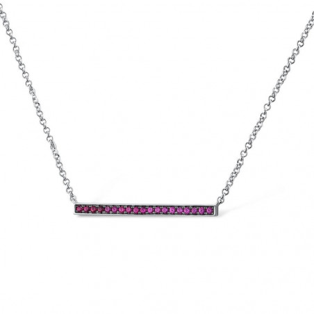 Silberkette mit Rubin