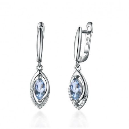 Ohrringe mit Aquamarine