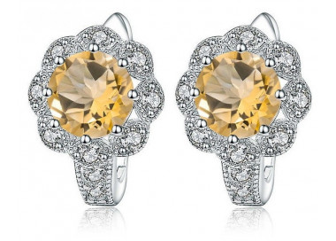 Ohrringe Silber 925 mit Citrine