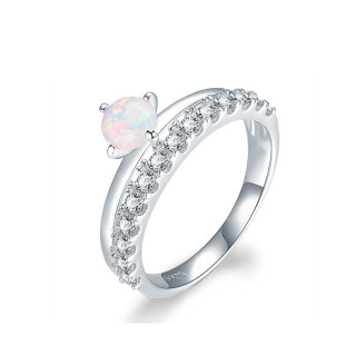 Opal - Silberring