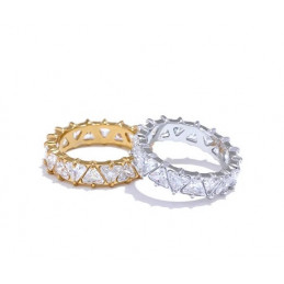 Zirkonia Ring aus Edelstahl