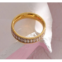 Zirkonia Ring aus Edelstahl