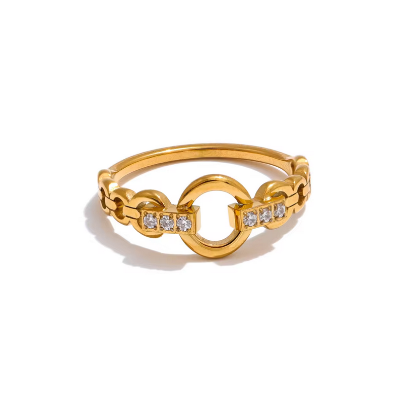 Zirkonia Ring aus Edelstahl Zirkonia Ring aus Edelstahl