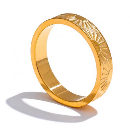 Vergoldeter Edelstahl Ring