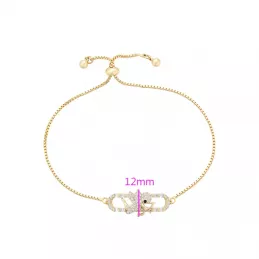 Vergoldetes Armband mit Amor