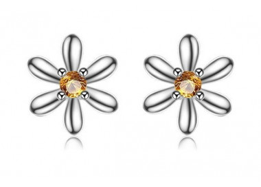 Kinder-Ohrstecker Silber - Blumen