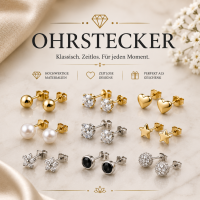 Ohrstecker online kaufen | Silber, Gold & Edelstahl